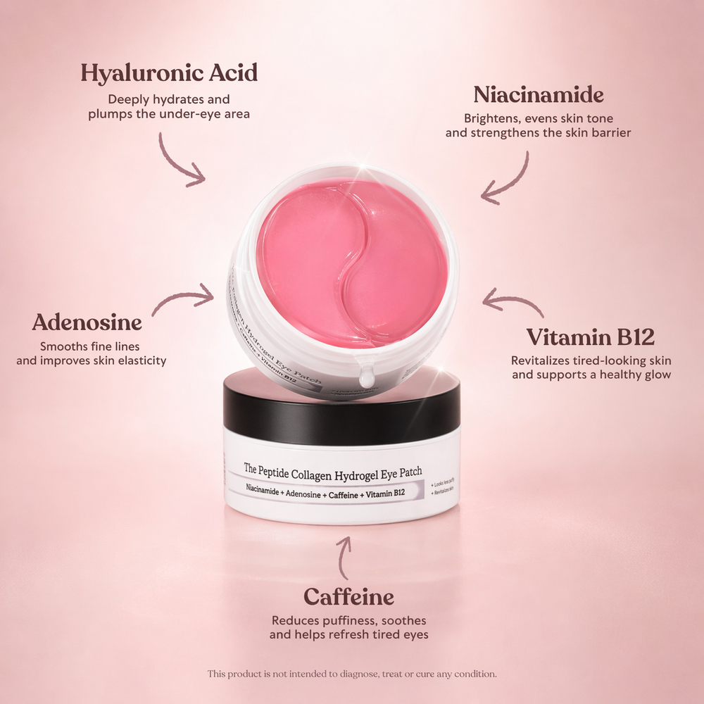 MunaGlow Collagen Hydrogel Eye Patches